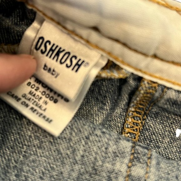 Osh Kosh B'Gosh Vestbak Denim Overalls Pants 12 Months - Picture 5 of 6